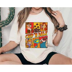 Chip 'N Dale Vintage Retro Double Trouble T-shirt Disney Summer Trip Sweatshirt Hoodie Vacation 2023 Gift For Men Women