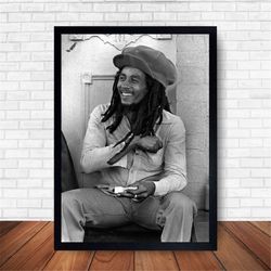 Bob Marley Music Poster Canvas Wall Art Home Decor (No Frame)