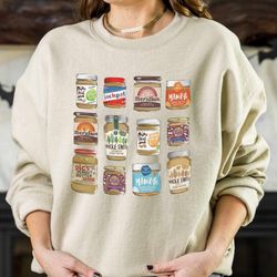 Peanut Butter Sweatshirt, Spice Girls Sweater, Halloween Group Outfit, Family Thanksgiving Food Shirts, Food Seasoning T