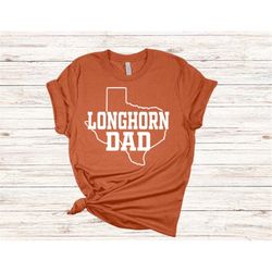 Texas Longhorns Dad bella canva t shirt