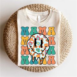 Boho Mama Sublimation Designs, Retro mama design, Smiley face png, Mama png, Mama Sublimation, Retro png, Sublimation De