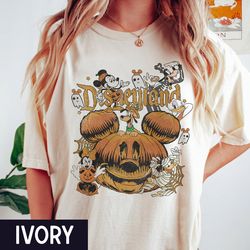 Retro Disneyland Halloween 2 Side Shirt, Disneyworld Halloween Shirt, Halloween Matching Shirt
