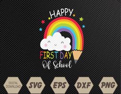 Happy First Day Of School Svg, Eps, Png, Dxf, Digital Download