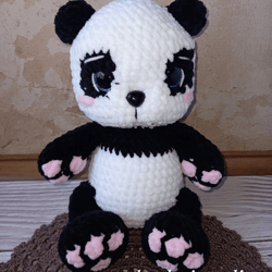 Panda plush crochet