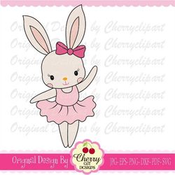 bunny svg, ballerina bunny girl svg, bunny girl svg, easter rabbit svg silhouette & cricut cut files eas24