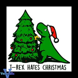 Rex Hates Christmas SVG, TRex Dinosaur SVG, Jurassic Park SVG, Christmas SVG, svg cricut, silhouette svg files, cricut s