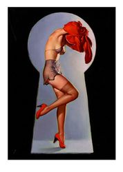 Vintage Pin Up Girl - Cross Stitch Pattern Counted Vintage PDF - 111-457