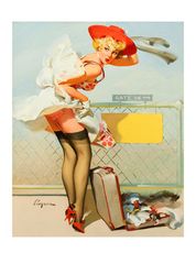 Vintage Pin Up Girl - Cross Stitch Pattern Counted Vintage PDF - 111-462
