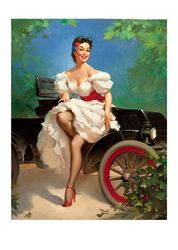 Vintage Pin Up Girl - Cross Stitch Pattern Counted Vintage PDF - 111-464