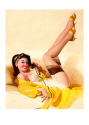 Vintage Pin Up Girl - Cross Stitch Pattern Counted Vintage PDF - 111-471