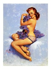 Vintage Pin Up Girl - Cross Stitch Pattern Counted Vintage PDF - 111-474