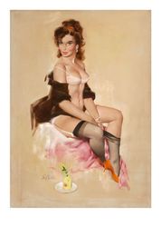 Vintage Pin Up Girl - Cross Stitch Pattern Counted Vintage PDF - 111-481