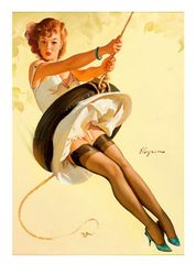Vintage Pin Up Girl - Cross Stitch Pattern Counted Vintage PDF - 111-489