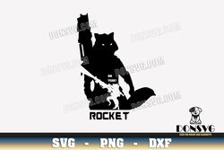 Rocket Raccoon Oh Yeah SVG Cut File Guardians of The Galaxy image for Cricut Marvel vector Silhouette