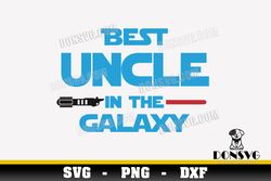 best uncle in the galaxy lightsaber svg cutting file star wars svg image for cricut jedi vinyl decal vector