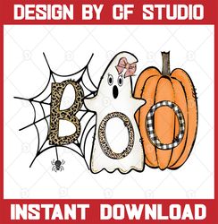 Boo Halloween Png Sublimation Design Digital Download, Cute Halloween Girl Ghost Png, Halloween Png, Halloween Design