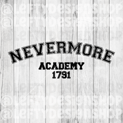 Nevermore Academy | Wednesday Addams | SVG | PNG | Instant Download