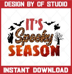 It's Spooky Season Png, leopard pumpkin sublimation designs downloads, cheetah leopard Texture, hand drawn pumpkin clip