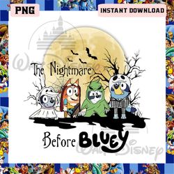 Bluey Halloween Png, Bluey The Nightmare Before Png, Bluey Spooky Png