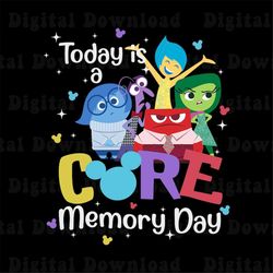 Today Is A Core Memory Day Png, Mickey Ears Png, Inside Out Friends Png, Magical Vacation Png