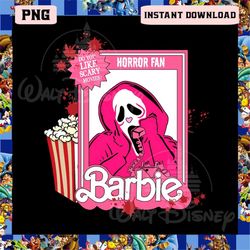 horror barbie png, ghost face png, scary movie png