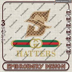 NCAA Gucci Stetson Hatters Embroidery Design, NCAA Embroidery Files, Gu.cci Embroidery, Digital Download