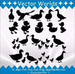 Duck svg, Ducks svg, Animal, Birds, SVG, ai, pdf, eps, svg, dxf, png, Vector