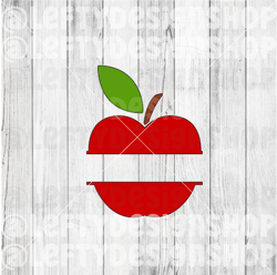 Apple Monogram | Teacher  | SVG | PNG | Instant Download
