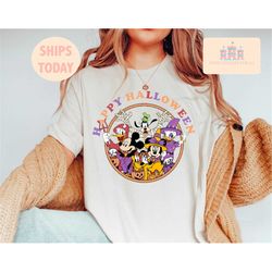 Vintage Walt Disney World Halloween Shirts, Mickey and Friends Halloween Shirt, Disney Halloween Shirt, Magic Kingdom, H