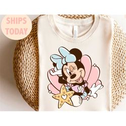 Mermaid Mouse Shirt, Mermaid shirt, Summer Vacation Shirt, Hawaiian Shirt, kids, shirt, summer cruise shirt, mouse beach