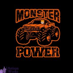 Monster Power Boy In Monster Truck Svg, Trending Svg, Monster Truck Destroyer Svg, Vehicle Svg