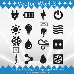 Electric Icon svg, Electric Icons svg, Electric, Icon, SVG, ai, pdf, eps, svg, dxf, png, Vector