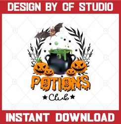 Potions Club PNG, Witches Brew PNG, Halloween PNG, Halloween Design, Potion Png, Spooky Png, Hocus Pocus Png, Halloween