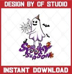 Halloween Png, Spooky Season Png, Purple Gltter Hippie Halloween Png Design