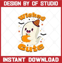 Wicked Cute Halloween Sublimation PNG, Retro halloween sublimation, Halloween sublimation, Ghost png, Pumpkin png, Wicke