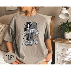 Comfort Colors Wake Me Up When Summer Ends, Funny Halloween Shirt, Sum ween Shirt, Funny Skeleton Tee, Halloween Apparel