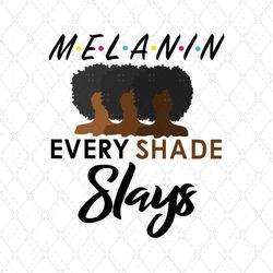 Black Girl Melanin Every Shade Slays Svg