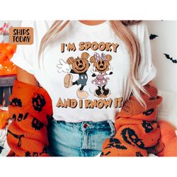 Spooky shirt, Halloween shirt, Fall Mouse shirt, Halloween Spooky Family Mom Dad Adult Kid Toddler Baby, Pumpkin heads s