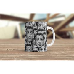 Sylvester Stallone Coffee Cup | Sylvester Stallone Lover Tea Mug | 11oz & 15oz Coffee Mug