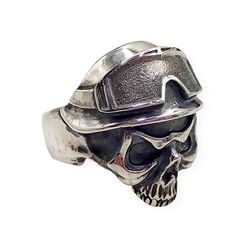 Ring Skull stormtrooper biker, code 701150YM, completely 925 sterling silver