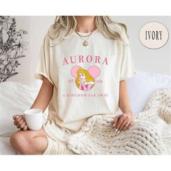 Aurora Comfort Colors Disney Princess Shirt, Est. 1959 Princess Aurora Tee Disney Character Shirt, Disney Trip Shirt, Sl