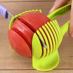 Handheld Tomato Onion Slicer Bread Clip Fruit Vegetable Cutting Kitchen Accessories