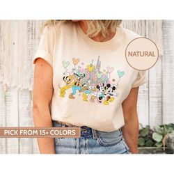 Disney Mickey And Friends Balloons Shirt, Disney Colorful Shirt, Disney Magical Kingdom, Disney Shirt, Disney 2023 Trip,