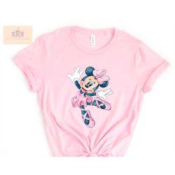 Women's minnie mouse ballerina shirt, Family Disney shirt, Matching minnie shirt, mouse ballerina shirt, minnie birthday
