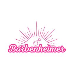Barbenheimer Barbie Movie 2023 Bomb SVG Digital File