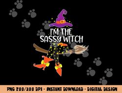Im the Sassy Witch Shirt Halloween Matching Group Costume  png,sublimation copy