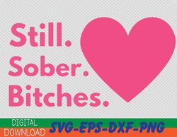 Funny Sobriety Recovery AA NA - Still Sober Bitches Svg, Eps, Png, Dxf, Digital Download