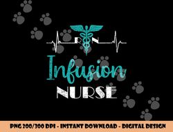 Infusion Nurse RN Heartbeat EKG Chemotherapy Therapy Nurse png,sublimation copy