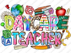 Daycare Teacher Png, Spring Teacher,Watercolor,Western,Teacher Png, Pencil Png, Teach Design, Sublim