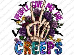 People Give Me The Creeps Png, Boo Png, Halloween Png, Spooky, Witch Png, Happy Halloween, Western,